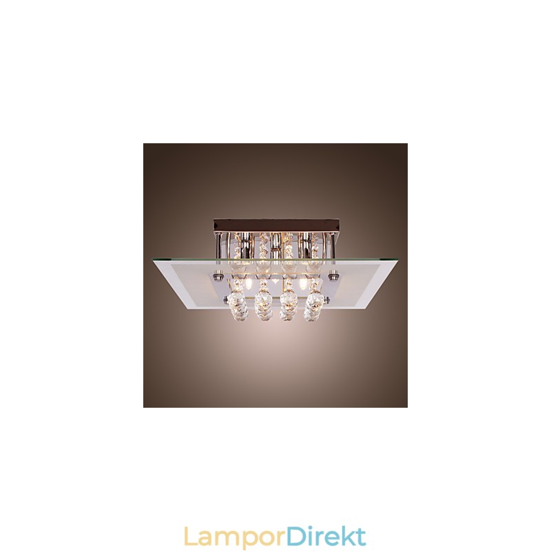 Taklampa Modern Crystal Living 5 Lampor