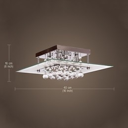 Taklampa Modern Crystal Living 5 Lampor