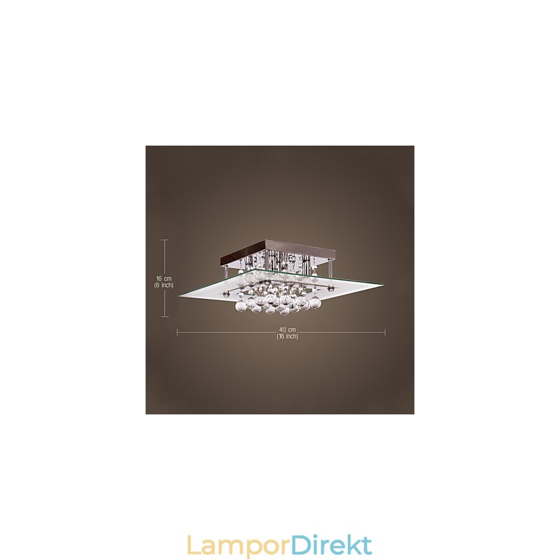Taklampa Modern Crystal Living 5 Lampor