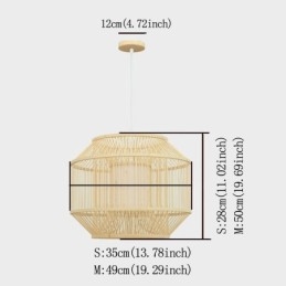 Lantern Bambu Pendel Light Creative Japanese Pendel Light