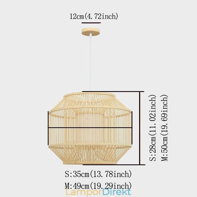 Lantern Bambu Pendel Light Creative Japanese Pendel Light