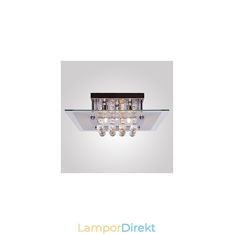 Taklampa Modern Crystal Living 5 Lampor
