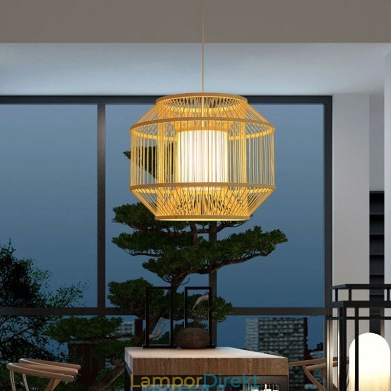 Lantern Bambu Pendel Light Creative Japanese Pendel Light