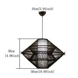 Gyroskop Design Bambu Taklampa
