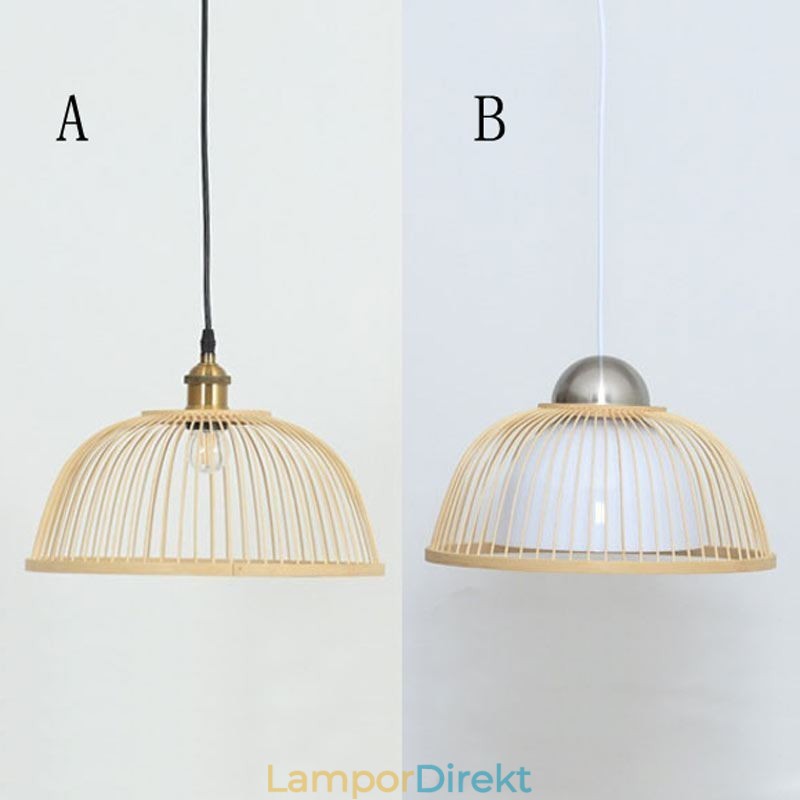 Modern Enkel Nedåtgående Taklampa Special Taklampa I Bambu Vid Sängbelysning