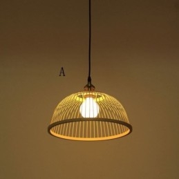 Dome Bamboo Pendel Light Hand Woven Pendel Light