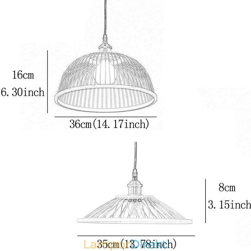 Dome Bamboo Pendel Light Hand Woven Pendel Light