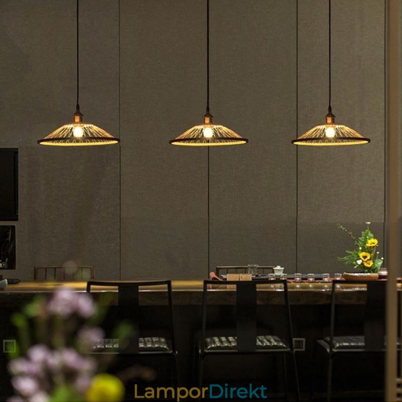 Dome Bamboo Pendel Light Hand Woven Pendel Light