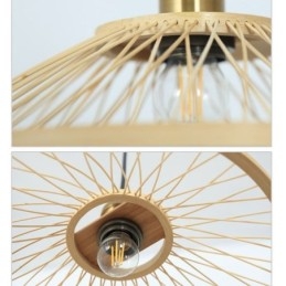 Dome Bamboo Pendel Light Hand Woven Pendel Light