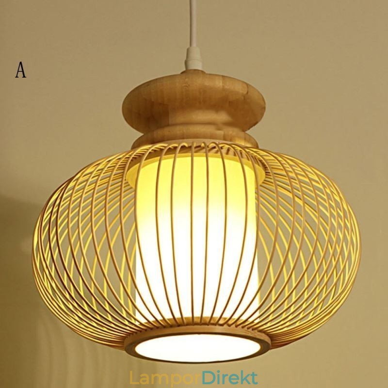 Nordic Exquisite Bamboo Pendellampa