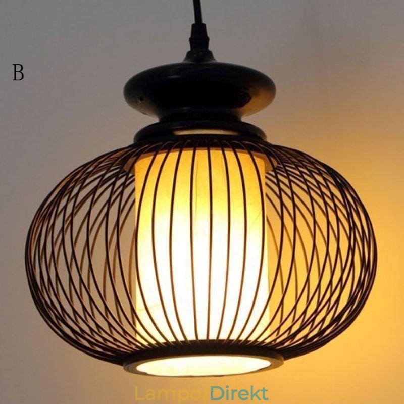 Nordic Exquisite Bamboo Pendellampa