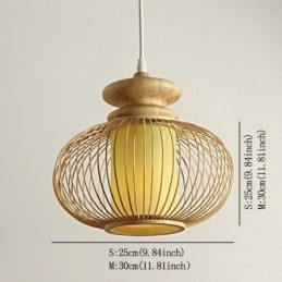 Nordic Exquisite Bamboo Pendellampa