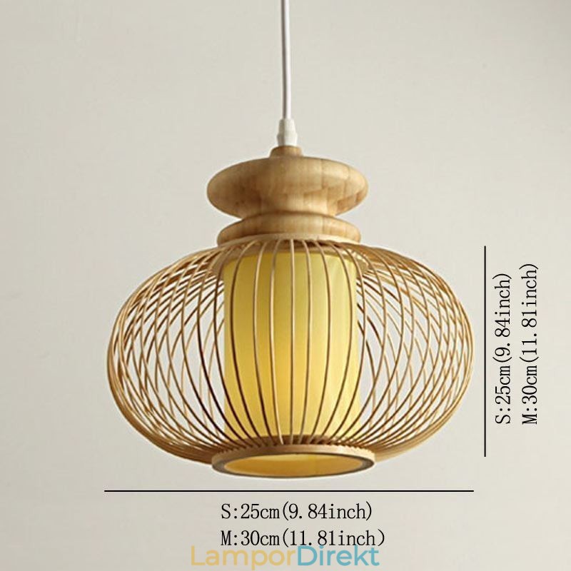 Nordic Exquisite Bamboo Pendellampa