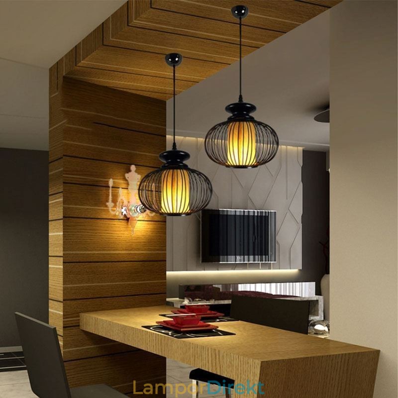 Nordic Exquisite Bamboo Pendellampa