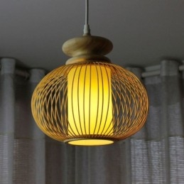 Nordic Exquisite Bamboo Pendellampa