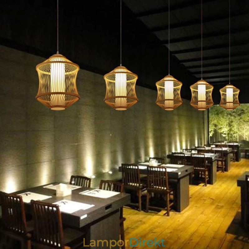 Visual Comfort Bamboo Cage Pendellampa