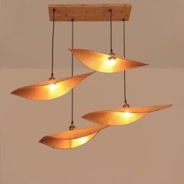 Creative Leaf Pendel Light Contemporary Bambu Pendel Light Tearoom Lighting