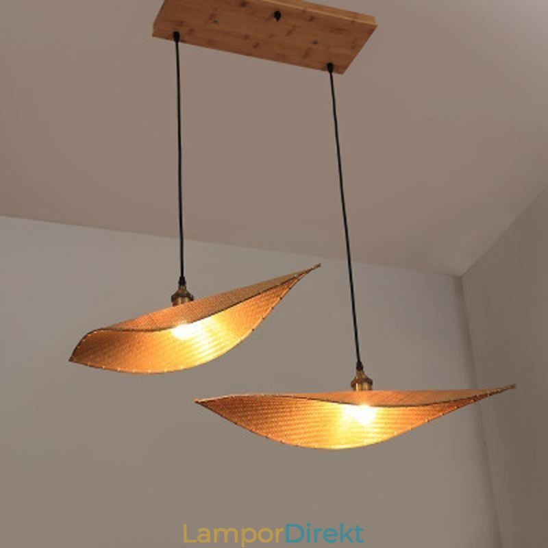 Creative Leaf Pendel Light Contemporary Bambu Pendel Light Tearoom Lighting