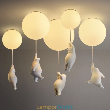 Nordic Ballon Taklampa Akryl Pendellampa Barn Barn Nordic Ballon Taklampa Akryl Pendellampa Barn Barn