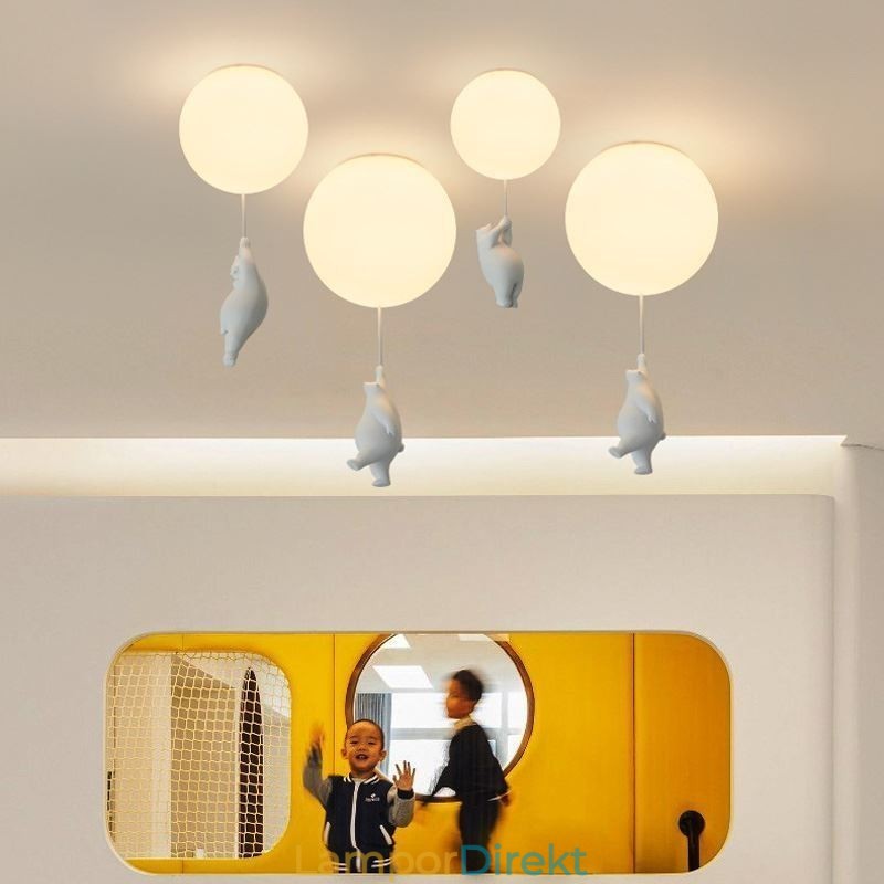 Nordic Ballon Taklampa Akryl Pendellampa Barn Barn