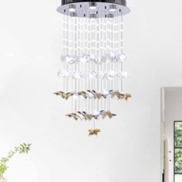 Nordic Pendellampa Creative Butterfly Glass Pendellampa