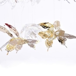 Nordic Pendellampa Creative Butterfly Glass Pendellampa