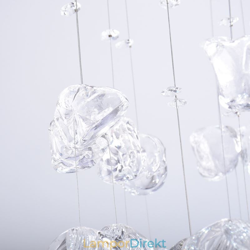 Nordic Pendellampa Creative Butterfly Glass Pendellampa