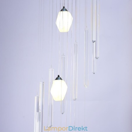 Cluster Pendel Light Modern Stor Pendel Kristallkrona Duplex Trappa Cluster Pendel Light Modern Stor Pendel Kristallkrona Duplex Trappa