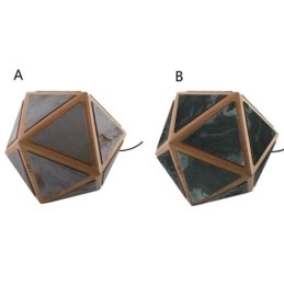 Geometrisk Hänglampa Diamantformad 3D-Genomskinlig Design