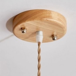 Hamp Rep Pendel Light Retro Dekoration Taklampa Tofs Lampskärm