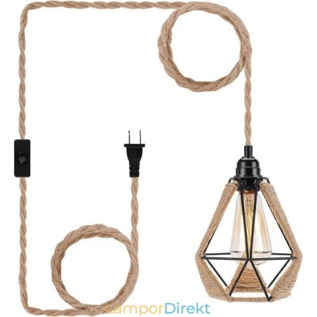 Retro Taklampa Hamparep Taklampa 5M Hängande Tråd Retro Taklampa Hamparep Taklampa 5M Hängande Tråd