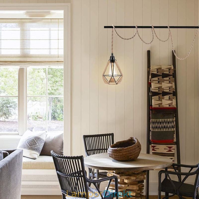 Retro Taklampa Hamparep Taklampa 5M Hängande Tråd