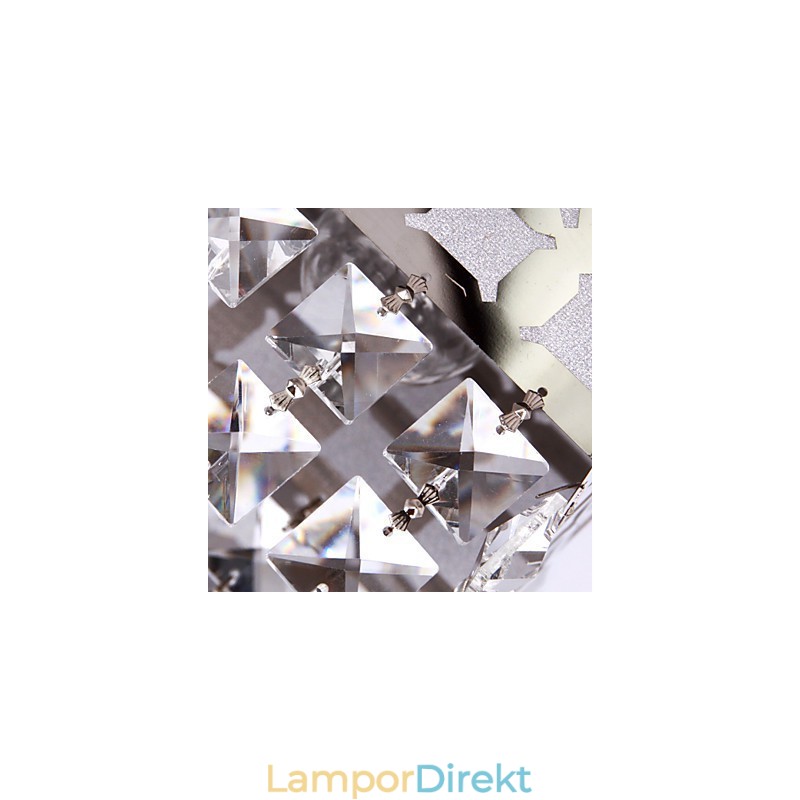 Ljuskrona Modern Crystal Stainless Living 4 Lights