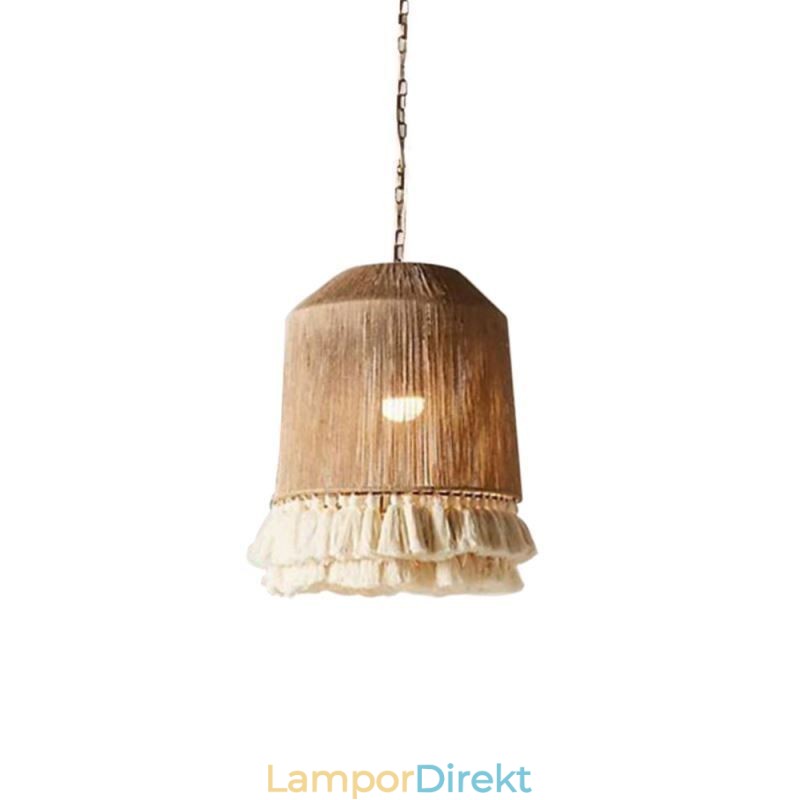 Rustik Taklampa Bohemisk Stil Hamparep Tofs Taklampa