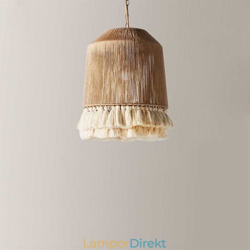 Rustik Taklampa Bohemisk Stil Hamparep Tofs Taklampa