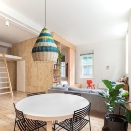 Bambu Och Rotting Pendel Ljus Randig Intervall Handvävd Lampskärm Taklampa