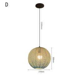 Pappersrep Pendellampa Country Retro Gradient Blå Taklampa