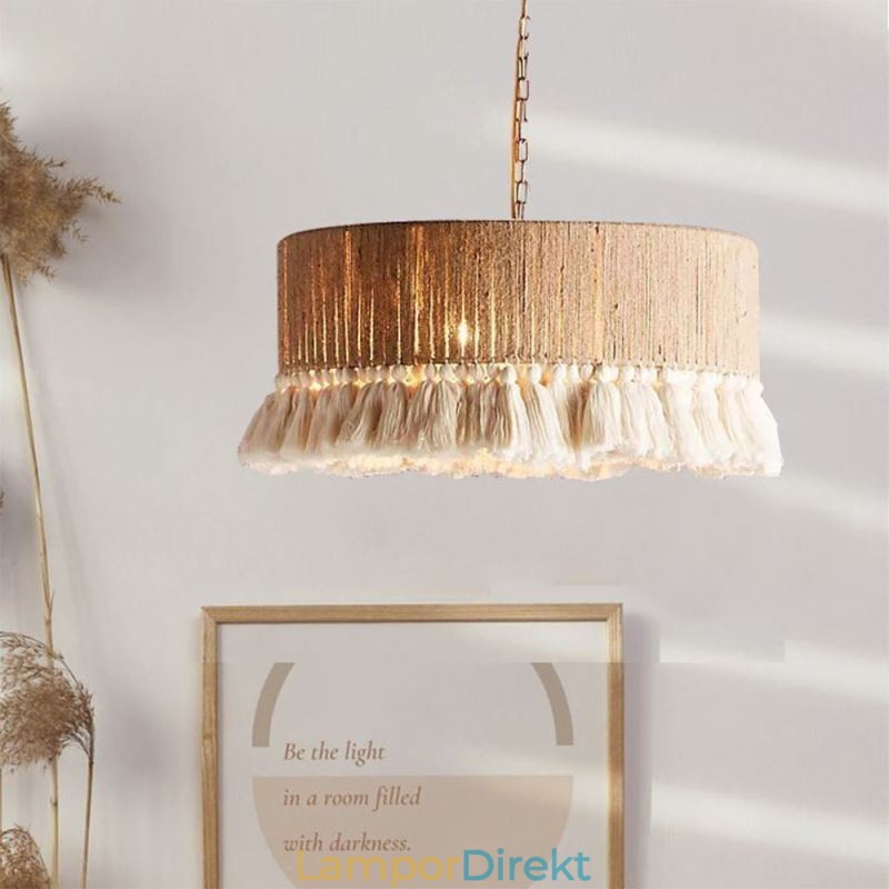 Retro Taklampa Bohemisk Stil Hamparep Tofs Taklampa