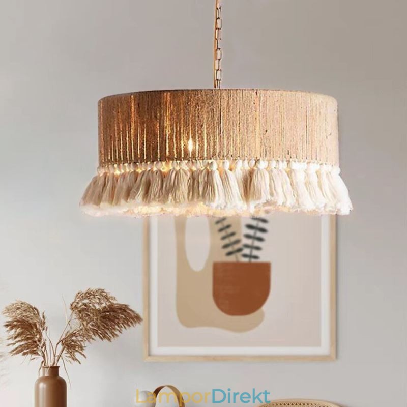 Retro Taklampa Bohemisk Stil Hamparep Tofs Taklampa