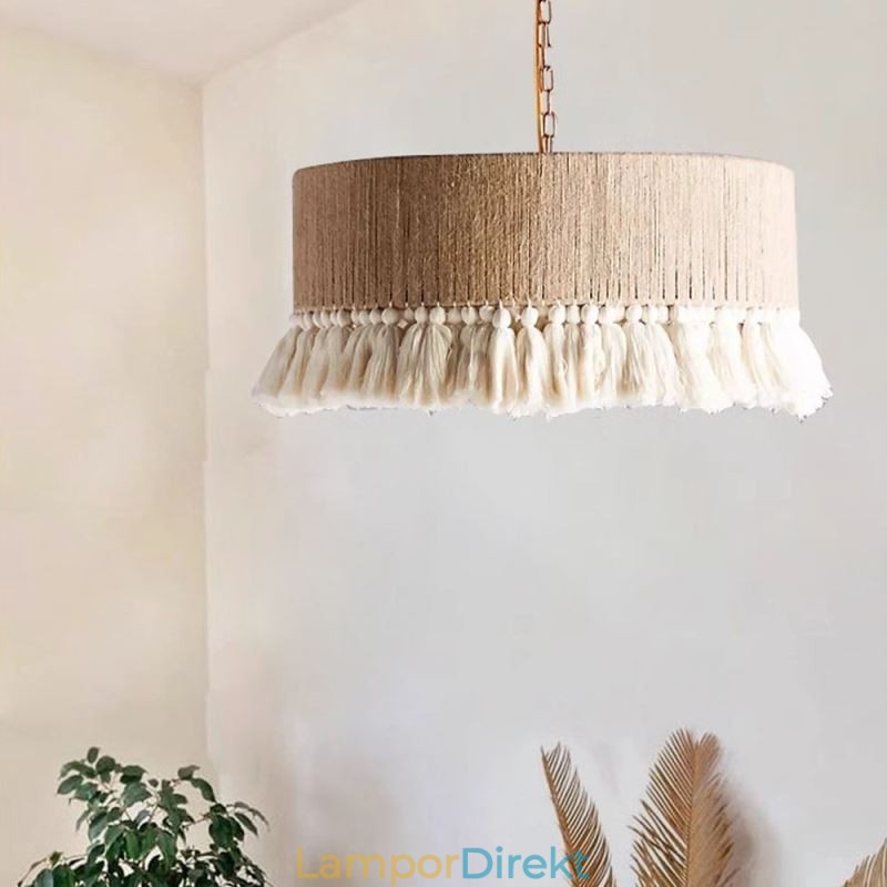 Retro Taklampa Bohemisk Stil Hamparep Tofs Taklampa