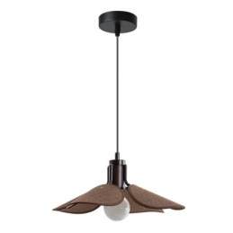 Nordic Pendellampa Wabi Sabi Style Tyg Lampskärm Dekorativ Taklampa
