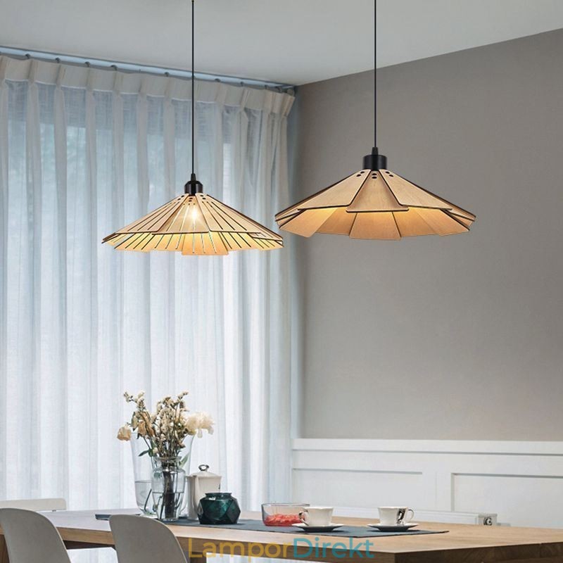 Taklampa Creative Retro Taklampa I Trä