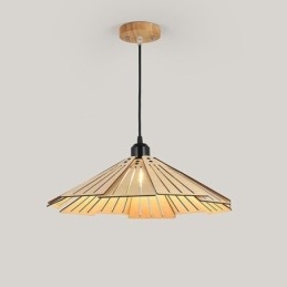 Taklampa Creative Retro Taklampa I Trä