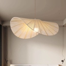 Retro Taklampa Creative Wabi Sabi Halmhatt Hamparep Taklampa