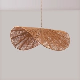 Retro Taklampa Creative Wabi Sabi Halmhatt Hamparep Taklampa