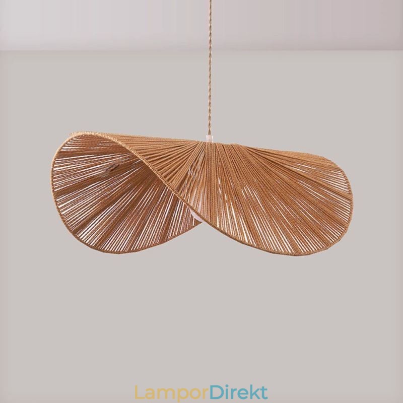 Retro Taklampa Creative Wabi Sabi Halmhatt Hamparep Taklampa