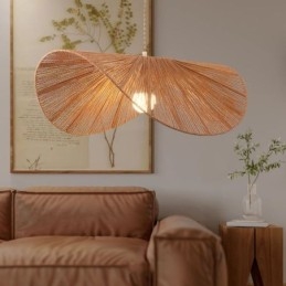 Retro Taklampa Creative Wabi Sabi Halmhatt Hamparep Taklampa