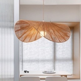 Retro Taklampa Creative Wabi Sabi Halmhatt Hamparep Taklampa