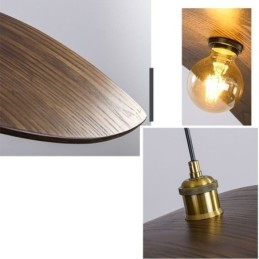 Pendellampa I Massivt Trä Creative Retro Taklampa