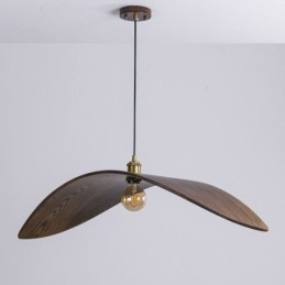 Pendellampa I Massivt Trä Creative Retro Taklampa